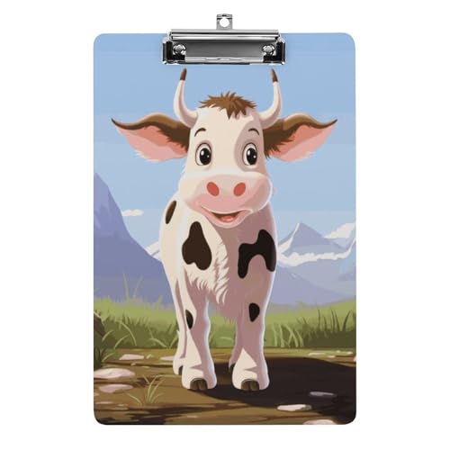 Kuhmilch-Klemmbrett für Büro, Zuhause, Acryl-Klemmbrett mit Aufhängelöchern aus Edelstahl, langlebige Klemmbretter für Notizen, Prüfungen, Noten, Noten, 31,8 x 21,6 cm Kuhmilch-Klemmbrett für Büro, Zuhause, Acryl-Klemmbrett mit Aufhängelöchern aus Edelstahl, langlebige Klemmbretter für Notizen, Prüfungen, Noten, Noten, 31,8 x 21,6 cm von LKHDS