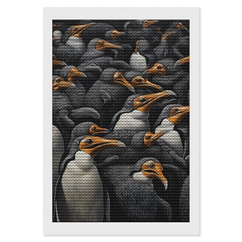 LKHDS A Group of Penguins Diamond Painting Kits for Adults, Full Round Drill DIY Diamond Art, 5D Gem Art and Crafts for Home Wall Decor 20,3 x 30,5 cm LKHDS A Group of Penguins Diamond Painting Kits for Adults, Full Round Drill DIY Diamond Art, 5D Gem Art and Crafts for Home Wall Decor 20,3 x 30,5 cm von LKHDS