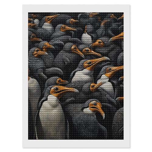 LKHDS A Group of Penguins Diamond Painting Kits for Adults, Full Round Drill DIY Diamond Art, 5D Gem Art and Crafts for Home Wall Decor 30.5 cmx40.6 cm LKHDS A Group of Penguins Diamond Painting Kits for Adults, Full Round Drill DIY Diamond Art, 5D Gem Art and Crafts for Home Wall Decor 30.5 cmx40.6 cm von LKHDS