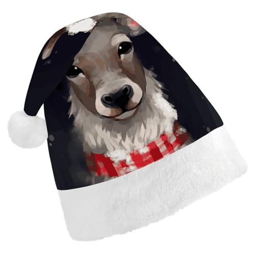 LKHDS Weihnachtsmütze für Erwachsene, Weihnachtsmütze für Damen und Herren, exquisiter Rentier-Druck, Weihnachtsmütze, bequeme Weihnachtsmütze für Erwachsene LKHDS Weihnachtsmütze für Erwachsene, Weihnachtsmütze für Damen und Herren, exquisiter Rentier-Druck, Weihnachtsmütze, bequeme Weihnachtsmütze für Erwachsene von LKHDS