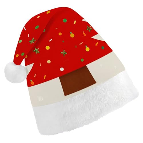 LKHDS Weihnachtsmütze für Erwachsene, Weihnachtsmütze für Damen und Herren, exquisiter Weihnachtsbaum, rot bedruckt, Weihnachtsmütze, bequeme Weihnachtsmütze für Erwachsene LKHDS Weihnachtsmütze für Erwachsene, Weihnachtsmütze für Damen und Herren, exquisiter Weihnachtsbaum, rot bedruckt, Weihnachtsmütze, bequeme Weihnachtsmütze für Erwachsene von LKHDS