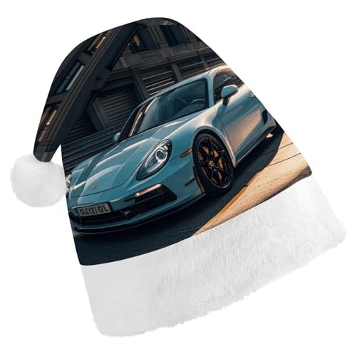 LKHDS Weihnachtsmütze für Erwachsene, Weihnachtsmütze für Damen und Herren, exquisiter urbaner Sportwagen, bedruckte Weihnachtsmütze, bequeme Weihnachtsmütze für Erwachsene LKHDS Weihnachtsmütze für Erwachsene, Weihnachtsmütze für Damen und Herren, exquisiter urbaner Sportwagen, bedruckte Weihnachtsmütze, bequeme Weihnachtsmütze für Erwachsene von LKHDS