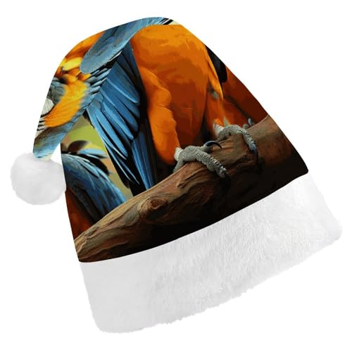 LKHDS Weihnachtsmütze für Erwachsene, für Damen und Herren, exquisit, niedliche Papageien, bedruckte Weihnachtsmütze, bequeme Weihnachtsmütze für Erwachsene LKHDS Weihnachtsmütze für Erwachsene, für Damen und Herren, exquisit, niedliche Papageien, bedruckte Weihnachtsmütze, bequeme Weihnachtsmütze für Erwachsene von LKHDS