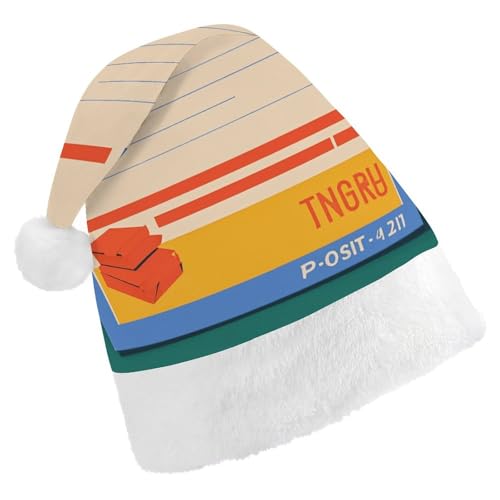 LKHDS Weihnachtsmütze für Erwachsene, für Damen und Herren, exquisite Briefpapier, bedruckte Weihnachtsmütze, bequeme Weihnachtsmütze für Erwachsene LKHDS Weihnachtsmütze für Erwachsene, für Damen und Herren, exquisite Briefpapier, bedruckte Weihnachtsmütze, bequeme Weihnachtsmütze für Erwachsene von LKHDS