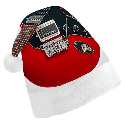 LKHDS Weihnachtsmütze für Erwachsene, für Damen und Herren, exquisite magische E-Gitarre, bedruckte Weihnachtsmütze, bequeme Weihnachtsmütze für Erwachsene LKHDS Weihnachtsmütze für Erwachsene, für Damen und Herren, exquisite magische E-Gitarre, bedruckte Weihnachtsmütze, bequeme Weihnachtsmütze für Erwachsene von LKHDS
