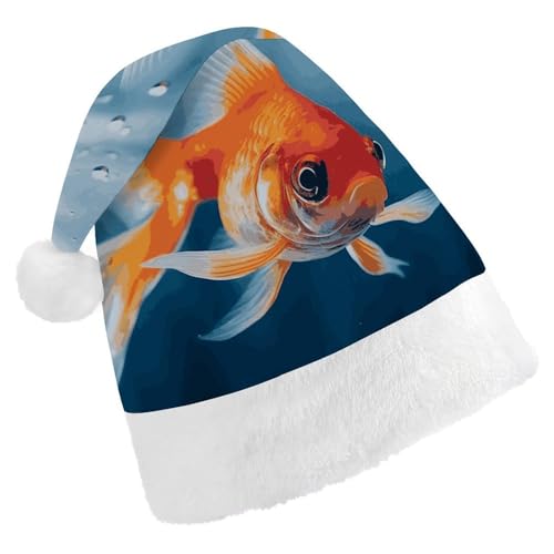 LKHDS Weihnachtsmütze für Erwachsene, für Damen und Herren, exquisiter Fisch-Druck, bequeme Weihnachtsmütze für Erwachsene LKHDS Weihnachtsmütze für Erwachsene, für Damen und Herren, exquisiter Fisch-Druck, bequeme Weihnachtsmütze für Erwachsene von LKHDS
