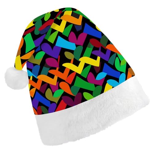 LKHDS Weihnachtsmütze für Erwachsene, für Damen und Herren, exquisiter Gay Pride, Regenbogen-Druck, Weihnachtsmütze, bequeme Weihnachtsmütze für Erwachsene LKHDS Weihnachtsmütze für Erwachsene, für Damen und Herren, exquisiter Gay Pride, Regenbogen-Druck, Weihnachtsmütze, bequeme Weihnachtsmütze für Erwachsene von LKHDS