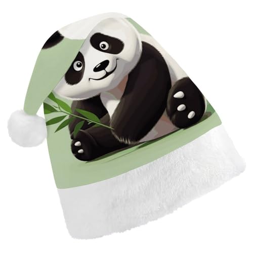 LKHDS Weihnachtsmütze für Erwachsene, für Damen und Herren, exquisiter niedlicher Panda-Druck, bequeme Weihnachtsmütze für Erwachsene LKHDS Weihnachtsmütze für Erwachsene, für Damen und Herren, exquisiter niedlicher Panda-Druck, bequeme Weihnachtsmütze für Erwachsene von LKHDS