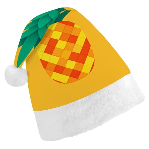 LKHDS Weihnachtsmütze für Erwachsene für Damen und Herren, exquisite tropische Ananas, Hawaii-bedruckte Weihnachtsmütze, bequeme Weihnachtsmütze für Erwachsene LKHDS Weihnachtsmütze für Erwachsene für Damen und Herren, exquisite tropische Ananas, Hawaii-bedruckte Weihnachtsmütze, bequeme Weihnachtsmütze für Erwachsene von LKHDS