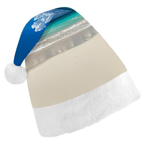 LKHDS Weihnachtsmütze für Erwachsene für Damen und Herren, exquisiter tropischer weißer Sandstrand bedruckte Weihnachtsmütze bequeme Weihnachtsmütze für Erwachsene LKHDS Weihnachtsmütze für Erwachsene für Damen und Herren, exquisiter tropischer weißer Sandstrand bedruckte Weihnachtsmütze bequeme Weihnachtsmütze für Erwachsene von LKHDS