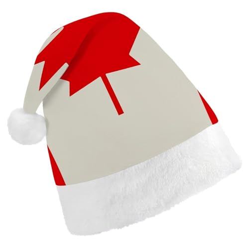 LKHDS Weihnachtsmütze für Erwachsene für Damen und Herren, exquisites Retro-Kanada-Flaggenmuster, bedruckte Weihnachtsmütze, bequeme Weihnachtsmütze für Erwachsene LKHDS Weihnachtsmütze für Erwachsene für Damen und Herren, exquisites Retro-Kanada-Flaggenmuster, bedruckte Weihnachtsmütze, bequeme Weihnachtsmütze für Erwachsene von LKHDS