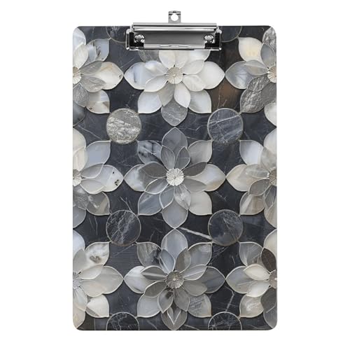 Musterblumen-Klemmbrett für Büro, Zuhause, Acryl-Klemmbrett mit Aufhängelöchern aus Edelstahl, langlebige Klemmbretter für Notizen, Prüfungen, Noten, Noten, 31,8 x 21,6 cm Musterblumen-Klemmbrett für Büro, Zuhause, Acryl-Klemmbrett mit Aufhängelöchern aus Edelstahl, langlebige Klemmbretter für Notizen, Prüfungen, Noten, Noten, 31,8 x 21,6 cm von LKHDS