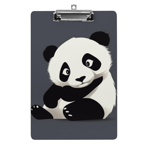 Panda Tier-Klemmbrett für Büro, Zuhause, Acryl-Klemmbrett mit Aufhängelöchern aus Edelstahl, langlebige Klemmbretter für Notizen, Prüfungen, Noten, Noten, 31,8 x 21,6 cm Panda Tier-Klemmbrett für Büro, Zuhause, Acryl-Klemmbrett mit Aufhängelöchern aus Edelstahl, langlebige Klemmbretter für Notizen, Prüfungen, Noten, Noten, 31,8 x 21,6 cm von LKHDS