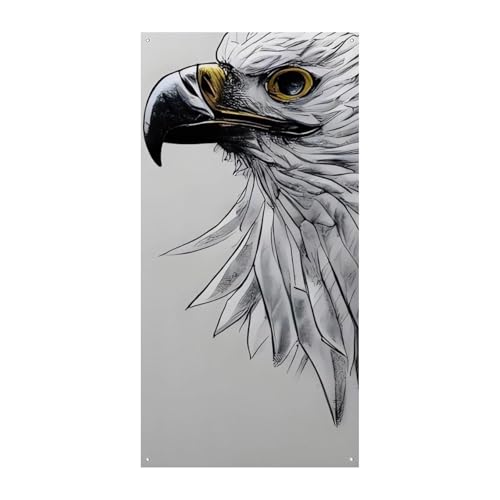Sketching An Adler-Türbanner, saisonale vertikale Türabdeckung, Dekoration, langlebiger Hintergrund für Party, Veranda, Eingang, Garten, Dekoration, 178 x 80 cm Sketching An Adler-Türbanner, saisonale vertikale Türabdeckung, Dekoration, langlebiger Hintergrund für Party, Veranda, Eingang, Garten, Dekoration, 178 x 80 cm von LKHDS