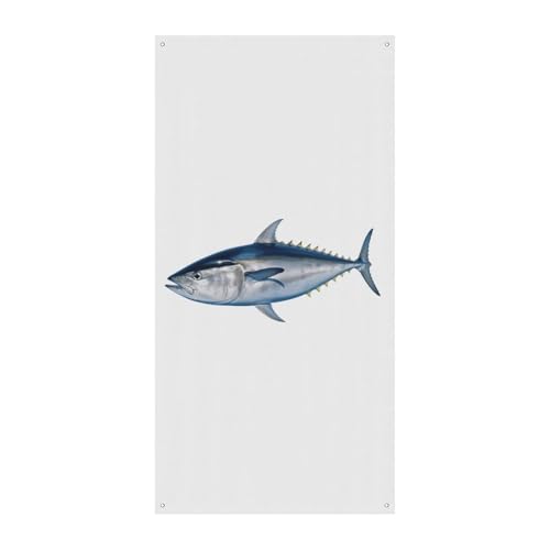 Thunfisch Thunnus Türbanner, saisonale vertikale Türabdeckung, Dekoration, langlebiger Hintergrund für Party, Veranda, Eingang, Garten, Dekoration, 178 x 80 cm Thunfisch Thunnus Türbanner, saisonale vertikale Türabdeckung, Dekoration, langlebiger Hintergrund für Party, Veranda, Eingang, Garten, Dekoration, 178 x 80 cm von LKHDS