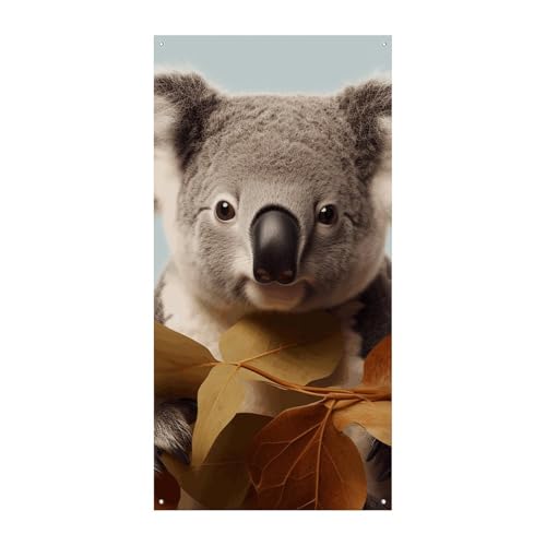 Türbanner mit Tieren in Blättern, saisonale vertikale Türabdeckung, Dekoration, langlebiger Hintergrund für Party, Veranda, Eingang, Garten, Dekoration, 178 x 80 cm Türbanner mit Tieren in Blättern, saisonale vertikale Türabdeckung, Dekoration, langlebiger Hintergrund für Party, Veranda, Eingang, Garten, Dekoration, 178 x 80 cm von LKHDS