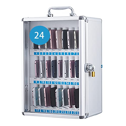 Aluminiumlegierung Handys Speicherschrank 24.12.36/48/60 Slots Company School Lockable Mobile Safe Deploy für Büro, Silver-24 Made in China Aluminiumlegierung Handys Speicherschrank 24.12.36/48/60 Slots Company School Lockable Mobile Safe Deploy für Büro, Silver-24 Made in China von LKHGTR