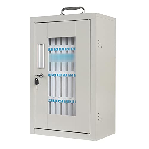 Mobile Safe Edelstahl Lockable Phone Storage Box Student Mobile Phone Storage Box Conference Mobile Speicherschrank, Silver-36 (32 * 21 * 51 cm) Made in China von LKHGTR