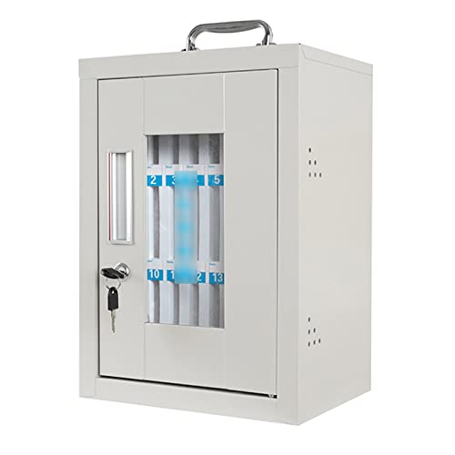 Mobile Safe Edelstahl Lockable Telefon Speicherbox Schüler Mobiltelefon Speicherbox Konferenz Mobiltelefon Speicherschrank, Silver-24 (29 * 21 * 40 cm) Made in China von LKHGTR