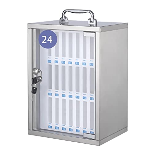 Mobiltelefone Speicherschrank 24.12.36/48/60 Slots Edelstahl-Mobiltelefone Safe Box mit Schloss für Office Factory Desktop im Klassenzimmer, Silver-24 Made in China Mobiltelefone Speicherschrank 24.12.36/48/60 Slots Edelstahl-Mobiltelefone Safe Box mit Schloss für Office Factory Desktop im Klassenzimmer, Silver-24 Made in China von LKHGTR