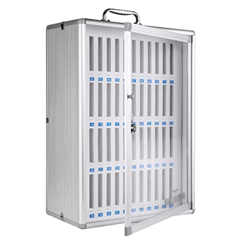 Telefonspeicherschrank Handyspeicher Locker Student Mobiltelefon Safe für das Trainingslager Mobiltelefonspeicherbox Prüfung Mobiltelefon Verwaltungsbox, Silber-48 Bits Made in China von LKHGTR