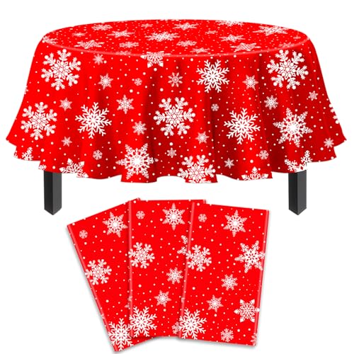 3 Packungen Weihnachten Tischtuch Weihnachten Schneeflocke Tischtuch Weiße Schneeflocken-Tischdecke Winter Wonderland Tischdecken Weihnachten Tischdekorationen Weihnachten Party Supplies 84 x 84 Zoll 3 Packungen Weihnachten Tischtuch Weihnachten Schneeflocke Tischtuch Weiße Schneeflocken-Tischdecke Winter Wonderland Tischdecken Weihnachten Tischdekorationen Weihnachten Party Supplies 84 x 84 Zoll von LKITMIUT