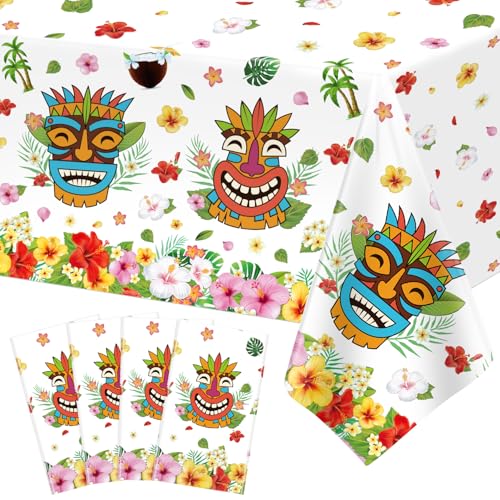 4 PCS Tiki Party Dekorationen Tiki Tischdecken Hawaiianische Luau Tischtücher Aloha Tiki Bar Tropisches Tischtuch Sommer Strand Pool Geburtstag Party Tischdecken Hawaiianische Party Deko 86 x 51 Zoll 4 PCS Tiki Party Dekorationen Tiki Tischdecken Hawaiianische Luau Tischtücher Aloha Tiki Bar Tropisches Tischtuch Sommer Strand Pool Geburtstag Party Tischdecken Hawaiianische Party Deko 86 x 51 Zoll von LKITMIUT