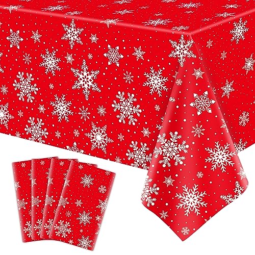 4 Pack Weihnachten Tischtuch Weihnachten Schneeflocke Tischtuch Weiße Schneeflocken-Tischdecke Winter Wonderland Tischdecken Weihnachten Tischdekorationen Weihnachten Party Supplies 86 x 51 Zoll 4 Pack Weihnachten Tischtuch Weihnachten Schneeflocke Tischtuch Weiße Schneeflocken-Tischdecke Winter Wonderland Tischdecken Weihnachten Tischdekorationen Weihnachten Party Supplies 86 x 51 Zoll von LKITMIUT