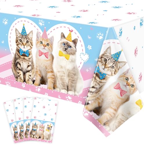 4 Packungen Katze Tischtuch Katze Thematische Tischdecke Paw Print Tischtuch Kätzchen Party Tischtuch Katze Geburtstag Dekorationen Katze Geburtstag Party Zubehör Katze Party Dekor 86 x 51 Zoll 4 Packungen Katze Tischtuch Katze Thematische Tischdecke Paw Print Tischtuch Kätzchen Party Tischtuch Katze Geburtstag Dekorationen Katze Geburtstag Party Zubehör Katze Party Dekor 86 x 51 Zoll von LKITMIUT
