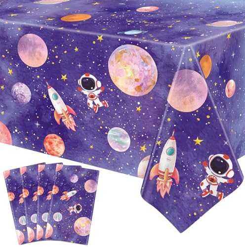 4 Packungen Space Tischtuch Galaxy Tischtuch Rakete Astronaut Tischdecke Space Planet Tischdecke Erste Reise um die Sonne Dekorationen Weltraum Themenparty Zubehör Weltraum Party Dekor 86 x 51 Zoll 4 Packungen Space Tischtuch Galaxy Tischtuch Rakete Astronaut Tischdecke Space Planet Tischdecke Erste Reise um die Sonne Dekorationen Weltraum Themenparty Zubehör Weltraum Party Dekor 86 x 51 Zoll von LKITMIUT