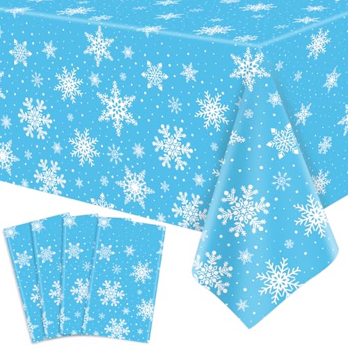 4 Packungen Weihnachten Tischtuch Weihnachten Schneeflocke Tischtuch Weiße Schneeflocken-Tischdecke Winter Wonderland Tischdecken Weihnachten Tischdekorationen Weihnachten Party Supplies 86 x 51 Zoll 4 Packungen Weihnachten Tischtuch Weihnachten Schneeflocke Tischtuch Weiße Schneeflocken-Tischdecke Winter Wonderland Tischdecken Weihnachten Tischdekorationen Weihnachten Party Supplies 86 x 51 Zoll von LKITMIUT