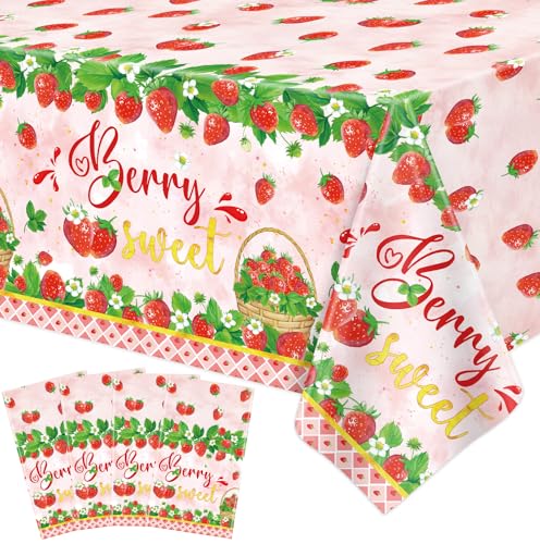 4 Stück Erdbeere Tischtuch Berry Sweet One Tischdecken Erdbeere Thema Partei Tischdecke Frucht Erdbeere Geburtstag Dekorationen Erdbeer Baby Dusche Zubehör Beere Ersten Geburtstag Dekor 86 x 51 Zoll 4 Stück Erdbeere Tischtuch Berry Sweet One Tischdecken Erdbeere Thema Partei Tischdecke Frucht Erdbeere Geburtstag Dekorationen Erdbeer Baby Dusche Zubehör Beere Ersten Geburtstag Dekor 86 x 51 Zoll von LKITMIUT
