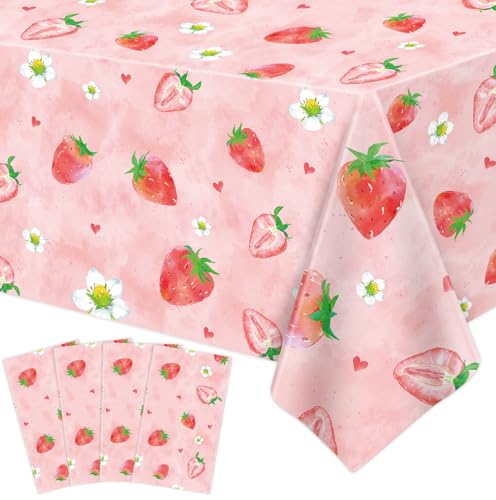 4 Stück Erdbeere Tischtuch Berry Sweet One Tischdecken Erdbeere Thema Partei Tischdecke Frucht Erdbeere Geburtstag Dekorationen Erdbeer Baby Dusche Zubehör Beere Ersten Geburtstag Dekor 86 x 51 Zoll 4 Stück Erdbeere Tischtuch Berry Sweet One Tischdecken Erdbeere Thema Partei Tischdecke Frucht Erdbeere Geburtstag Dekorationen Erdbeer Baby Dusche Zubehör Beere Ersten Geburtstag Dekor 86 x 51 Zoll von LKITMIUT