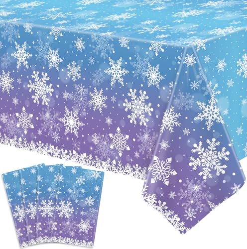 4 Stück Weihnachten Tischtuch Winter Schneeflocke Tischdecke Winter Wonderland Tischtuch Xmas Weiß Schneeflocke Tischtuch Weihnachten Tischdekorationen Fröhliche Weihnachten Party Zubehör 86 x 51 Zoll 4 Stück Weihnachten Tischtuch Winter Schneeflocke Tischdecke Winter Wonderland Tischtuch Xmas Weiß Schneeflocke Tischtuch Weihnachten Tischdekorationen Fröhliche Weihnachten Party Zubehör 86 x 51 Zoll von LKITMIUT