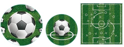 60 Stück Fußball Geburtstagsparty Dekorationen Fußball Partydekoration Jungen Sport Themen Geburtstagsdekoration Sportthemen Zubehör Sport Themen Geschirrset – Teller Ball-Servietten für 20 Personen 60 Stück Fußball Geburtstagsparty Dekorationen Fußball Partydekoration Jungen Sport Themen Geburtstagsdekoration Sportthemen Zubehör Sport Themen Geschirrset – Teller Ball-Servietten für 20 Personen von LKITMIUT