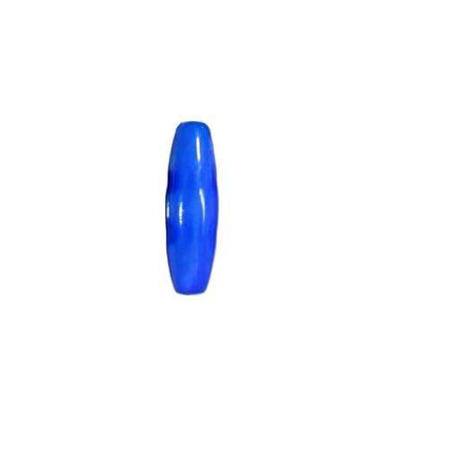 LKLNCXC Schaltflächen 10 Stück 30–50 mm ovale Form Harz Zwei-Augen-Knopf Knebelknöpfe Nähen Basteln DIY Zubehör Mantel Umhang Jacke Pullover Knopf-Blau-31 x 10 mm(Blue,52.5X13MM) von LKLNCXC
