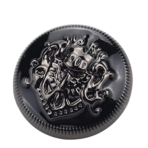 LKLNCXC Schaltflächen 10 Stück Metallknöpfe im britischen Stil for Manteljacken, plattierte Metallknöpfe for Nähzubehör, Goldrot, 25 mm(Black,28mm) von LKLNCXC