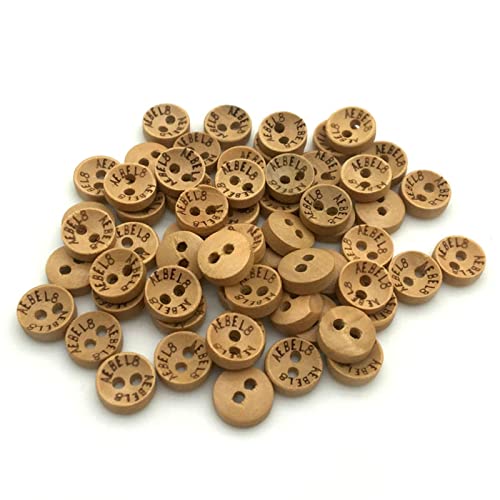 LKLNCXC Schaltflächen 100 Stück Mini-Holzknöpfe, 9 mm, 2 Löcher, rund, for Nähen von Kleidung, Scrapbooking, Basteln, Heimdekoration, 100 Stück LKLNCXC Schaltflächen 100 Stück Mini-Holzknöpfe, 9 mm, 2 Löcher, rund, for Nähen von Kleidung, Scrapbooking, Basteln, Heimdekoration, 100 Stück von LKLNCXC