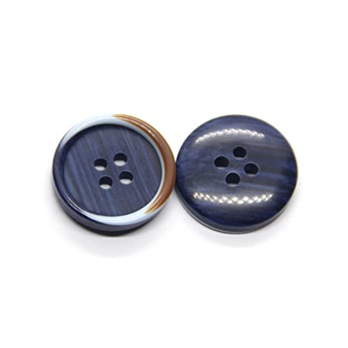 LKLNCXC Schaltflächen 15–22 mm Mantel-Nähknöpfe aus Harz for Kleidung, Hosen, Anzüge, Pullover, Dekor, handgefertigtes DIY-Zubehör, 20 mm(Blue,15mm) von LKLNCXC