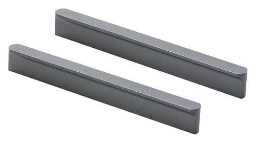LKLNCXC Versteckte Möbelgriffe Graue Schubladengriffe, 2 Stück, Schranktürgriffe, Küchenschrankgriffe aus Aluminiumlegierung, T-förmige Möbelgriffe, mit Schrauben(Length 500mm) von LKLNCXC