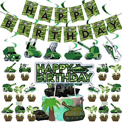 LKNBIF Camo Hero Geburtstagsfeier Zubehör, 24 Stück Camo Party Geschirr Set, Camouflage Geburtstag Banner Camouflage Party Dekorationen LKNBIF Camo Hero Geburtstagsfeier Zubehör, 24 Stück Camo Party Geschirr Set, Camouflage Geburtstag Banner Camouflage Party Dekorationen von LKNBIF