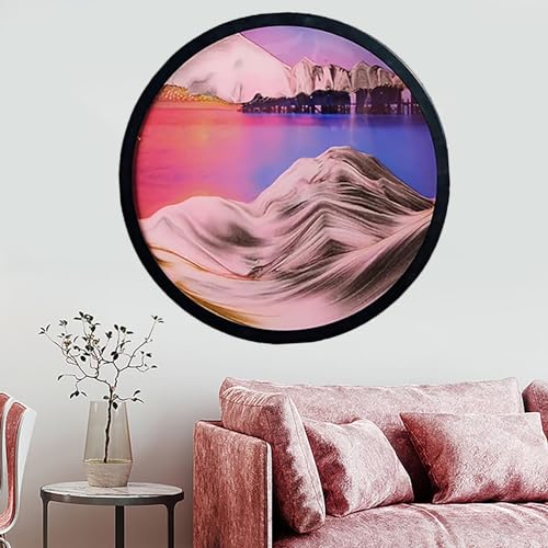 LKQTNDA Sandbilder Zum Drehen, 360° Drehbar Wand Deko Fließende Sandmalerei, 3D Dynamische Sandlandschaft Landschaft Bewegtes Sandbild, Wand Deko Wohnzimmer Schlafzimmer,C-24in/61cm LKQTNDA Sandbilder Zum Drehen, 360° Drehbar Wand Deko Fließende Sandmalerei, 3D Dynamische Sandlandschaft Landschaft Bewegtes Sandbild, Wand Deko Wohnzimmer Schlafzimmer,C-24in/61cm von LKQTNDA