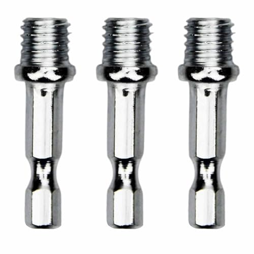 3 x Sechskant-Bohrer-Adapter, M14-Adapter, 6,35 mm Sechskant für Bohrer, Akkuschrauber, Bohrfutter, Trägerplatte, Spaltwerkzeuge, Elektroschlüssel, 45,5 x 16,9 mm 3 x Sechskant-Bohrer-Adapter, M14-Adapter, 6,35 mm Sechskant für Bohrer, Akkuschrauber, Bohrfutter, Trägerplatte, Spaltwerkzeuge, Elektroschlüssel, 45,5 x 16,9 mm von LKTFATD