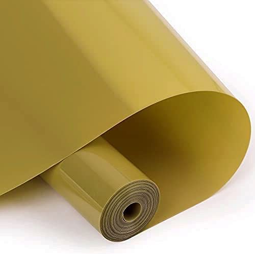 Plotterfolie Textil,30.5cmx3m Gold Flexfolie für Cricut und Silhouette Cameo,Verwendet in DIY-T-Shirt & Anderen Stoffen Stoffe von LKTINGOV