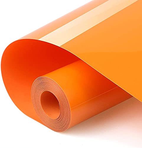 Plotterfolie Textil,30.5cmx3m Orange Flexfolie Silhouette and Cricut Cameo,Verwendet in DIY-T-Shirt & Anderen Stoffen Stoffe(orange) von LKTINGOV