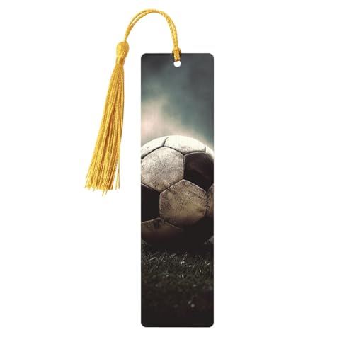 Holz-Lesezeichen für Männer und Frauen, Holz-Lesezeichen mit Löchern und Quasten, Vintage-Lesezeichen, Sport, Fußball, Holz, hängende Anhänger, Ornamente, handgefertigte Bastel-Lesezeichen für Holz-Lesezeichen für Männer und Frauen, Holz-Lesezeichen mit Löchern und Quasten, Vintage-Lesezeichen, Sport, Fußball, Holz, hängende Anhänger, Ornamente, handgefertigte Bastel-Lesezeichen für von LKTPSKQRY