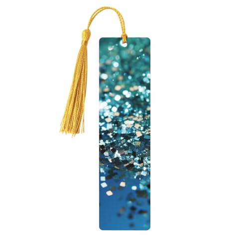 Holz-Lesezeichen für Männer und Frauen, Holz-Lesezeichen mit Löchern und Quasten, Vintage-Lesezeichen, glitzernd, blauer Hintergrund, Holz-Hängeetiketten, Ornamente, handgefertigte Bastel-Lesezeichen Holz-Lesezeichen für Männer und Frauen, Holz-Lesezeichen mit Löchern und Quasten, Vintage-Lesezeichen, glitzernd, blauer Hintergrund, Holz-Hängeetiketten, Ornamente, handgefertigte Bastel-Lesezeichen von LKTPSKQRY