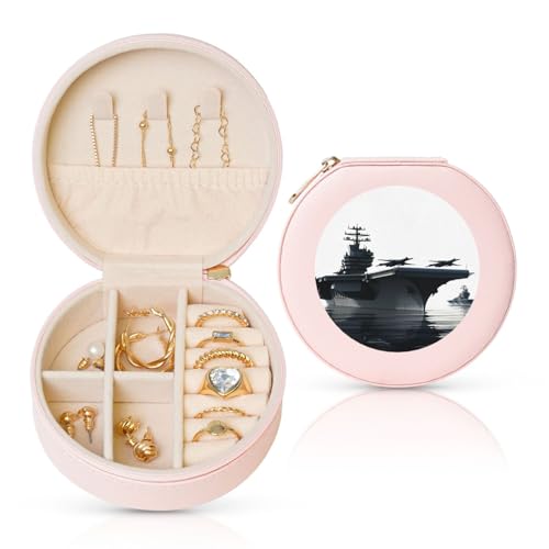 LKTPSKQRY Reise-Schmuckschatulle, Leder, klein, Schmuck-Organizer für Damen, tragbarer Schmuckkoffer, Flugzeugträger, Aufbewahrungsboxen, Mini-Reiseetui für Halsketten, Ringe LKTPSKQRY Reise-Schmuckschatulle, Leder, klein, Schmuck-Organizer für Damen, tragbarer Schmuckkoffer, Flugzeugträger, Aufbewahrungsboxen, Mini-Reiseetui für Halsketten, Ringe von LKTPSKQRY
