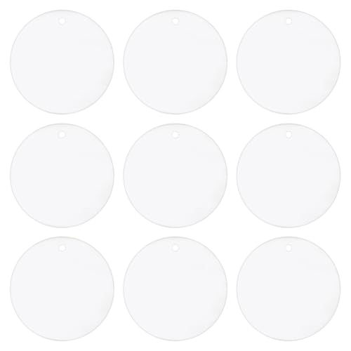 LKXHarleya 200 Stück Flache, lose Pailletten, 12 mm, runde Pailletten mit Löchern zum Selbermachen, für Hochzeits-, Festival- und Bastelarbeiten, transparent von LKXHarleya