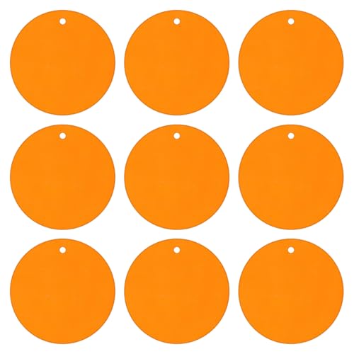LKXHarleya 400 Stück Flache, lose Pailletten, 8 mm, runde Pailletten mit Löchern zum Selbermachen, für Hochzeiten, Festivals, Partys, Kunsthandwerk, Verzierung, Orange (AB) von LKXHarleya